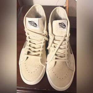 Vans Cream High-Top Sneakers